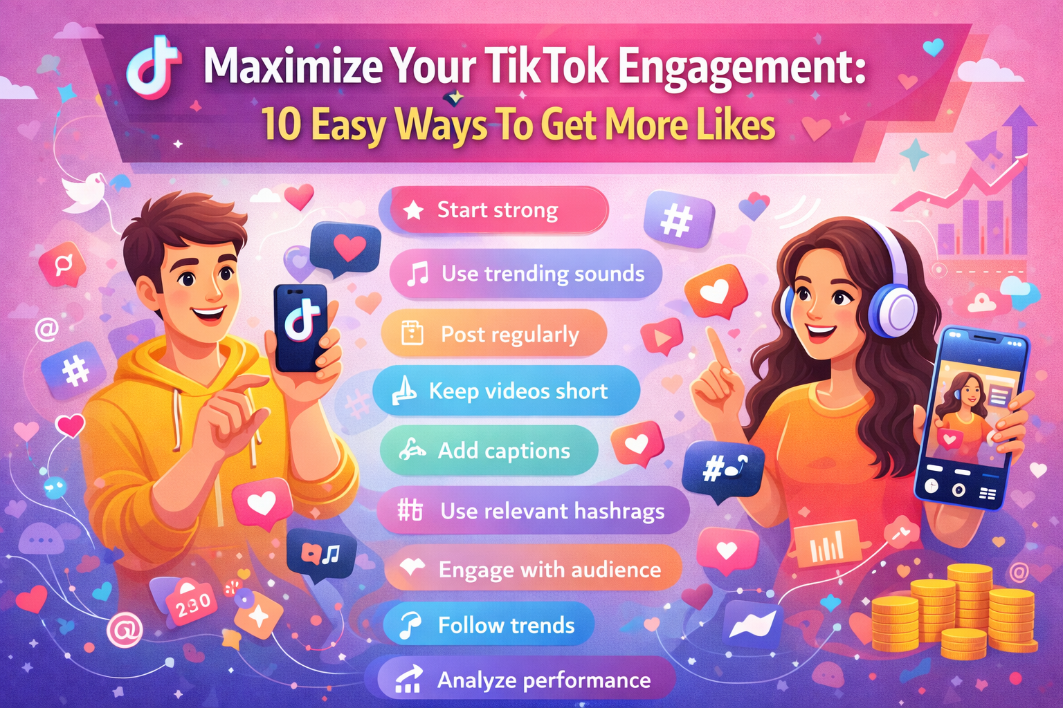 Maximize Your TikTok Engagement : 10 Easy Ways To Get More Likes