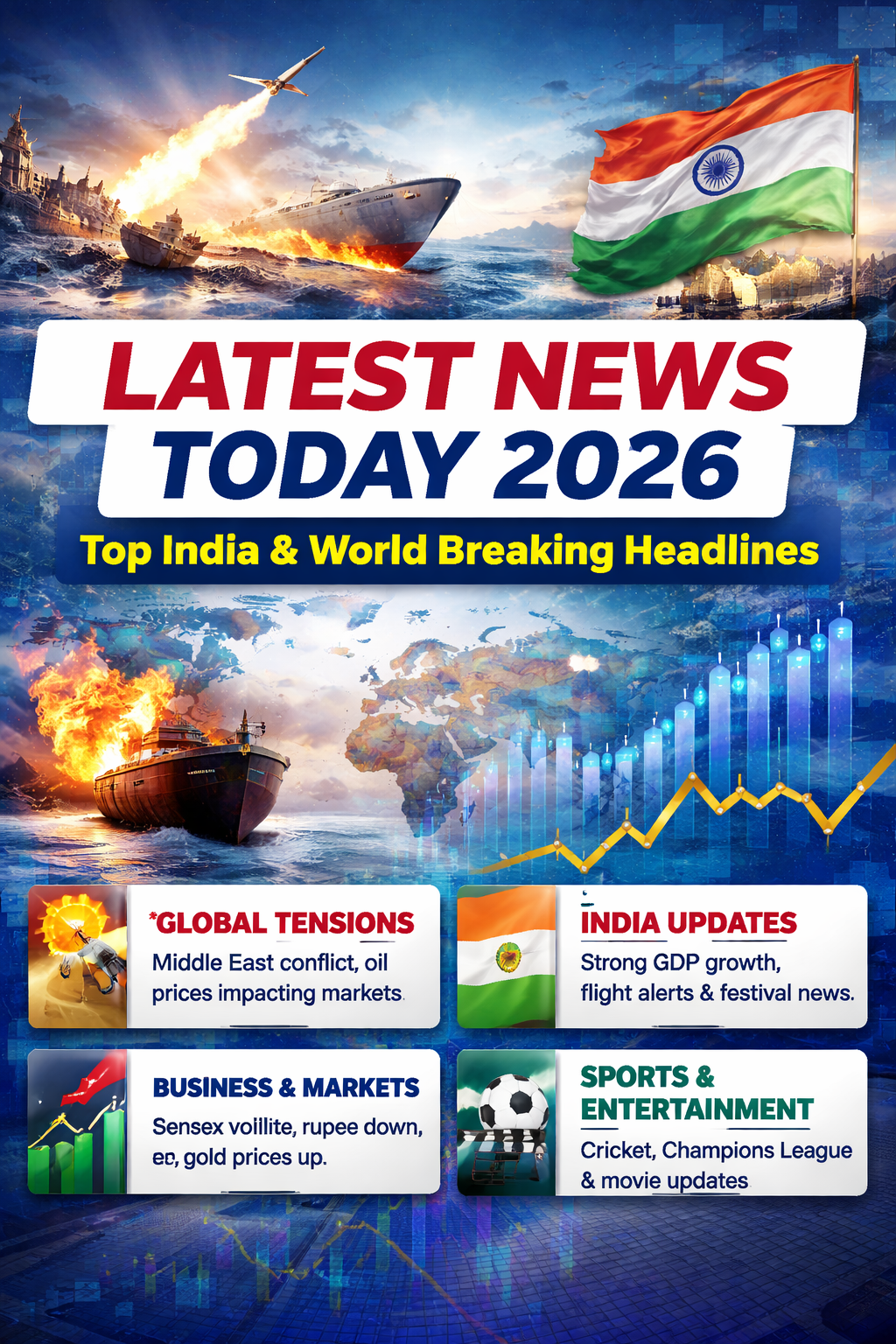Latest News Today 2026: Top India and World Breaking Headlines